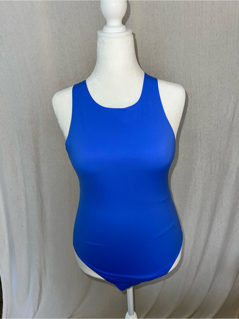 aerie Electric Blue Scoop Neck Bodysuit